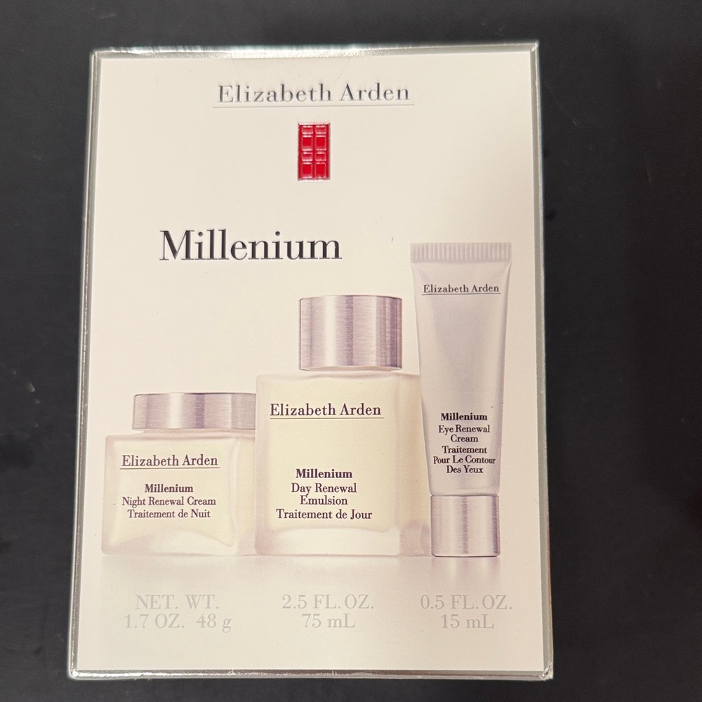 Elizabeth Arden Millenium Skincare Set - Cream and Silver